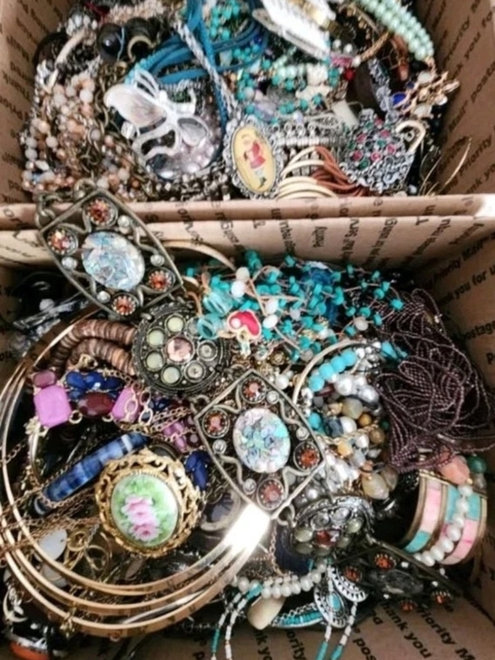 Jewelry - 3 Lbs Mystery Jewelry Lot Necklaces Rings Earrings Mysery Lot Random. Chosen